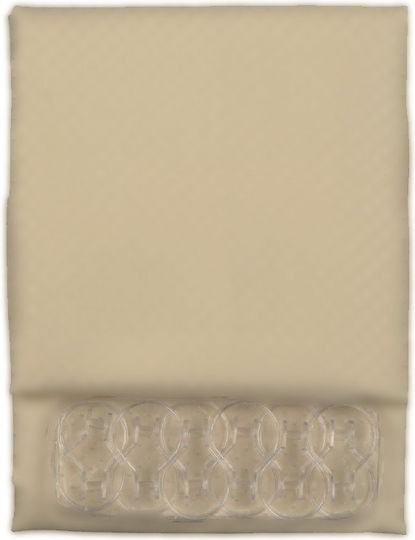 Import Hellas Shower Curtain Fabric Beige