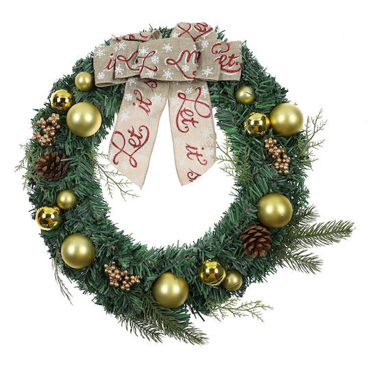 Crăciun Decorativ Coroană de flori cu Diametru 40cm.