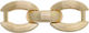 Metallic Decorative Embossed Chain 7x2.5cm Gold N F