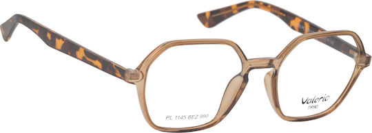 Рамка за очила Valerio Pl 1145 Bez Beige Acetate