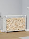 vidaXL Wooden Shelf Wood Storage 90x28x65cm White