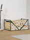 vidaXL Lemn Raft Depozitare lemne 70x43x34.5cm Verde