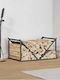 vidaXL Wooden Shelf Wood Storage 70x43x34.5cm Black