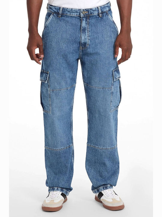 Men's Jeans Pants Cargo Blue