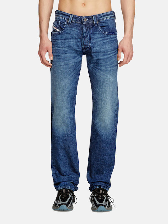 Larkee Мъжки Дънков Панталон Regular Fit Denim Blue