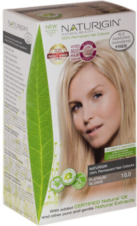 Naturigin Permanent Hair Color Henna No Ammonia 10.0 Very Light Blonde Platinum 15ml