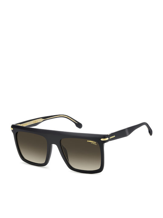 Carrera Men's Sunglasses with Black Horn-Rimmed Frame and Grey Gradient Lens 359/S I46/86