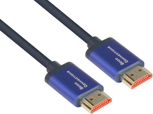 Good Connections HDMI 2.1 Flat Cable HDMI male - HDMI male 2m Blue
