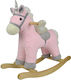 Chipolino Wooden Rocking Toy Horse for 18+ months with Sounds with Max Load Capacity 50kg Pink