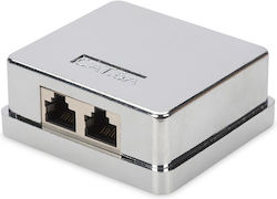 Αξεσουάρ Δικτύου Digitus Surface-mounted Box Consolidation Cat6a 2xkeystone Shielded Αξεσουάρ Δικτύου Digitus Surface-mounted Box Consolidation Cat6a 2xkeystone Shielded