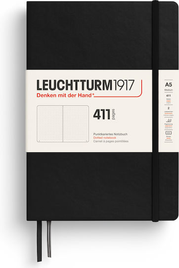 Leuchtturm1917 Notebook 205 Sheets A5 with Dots Black
