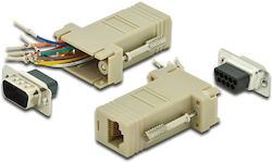 Αντάπτορας Digitus Rs 232 Db9 Rj45 Modular Db9 M Rj45 F