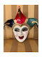 Venezianische handgefertigte Hängemaske Der Clown