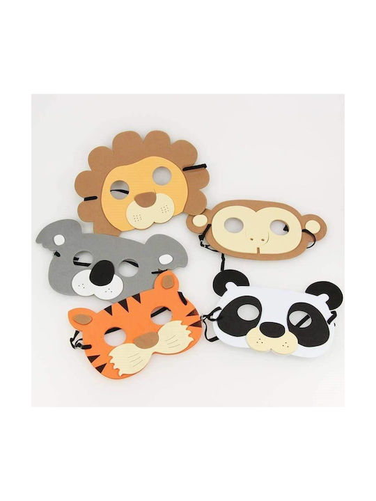 Jungle Party Masks 5 Pcs Gg17-a Kikkerland