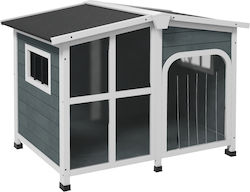 Pawhut Căsuță Pentru Câine Gri 101x66.5x70.5cm
