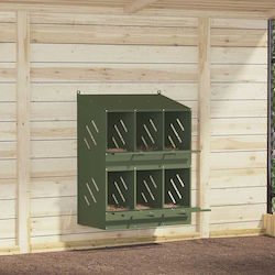 vidaXL Bird Nest Metallic Green