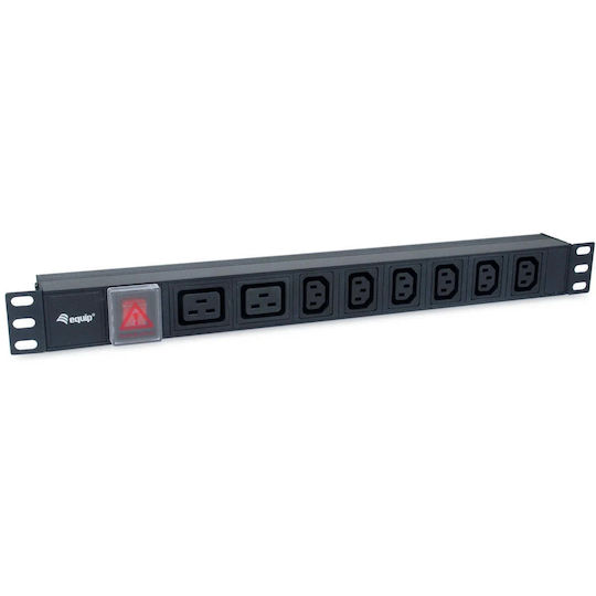 Equip Steckdosenleiste 19" 1HE 8-fach IEC C20 1,8m Aluminium Sch