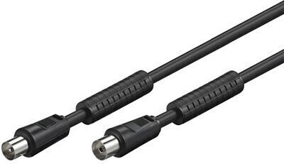 Good Connections Antenna Cable Coax male - Coax female Black 10m 1pcs