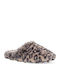 Winter Women's Slippers with Fur Brown