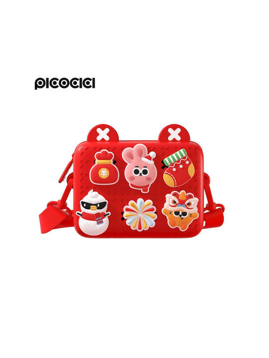 Picocici Kinder Rucksack Rot