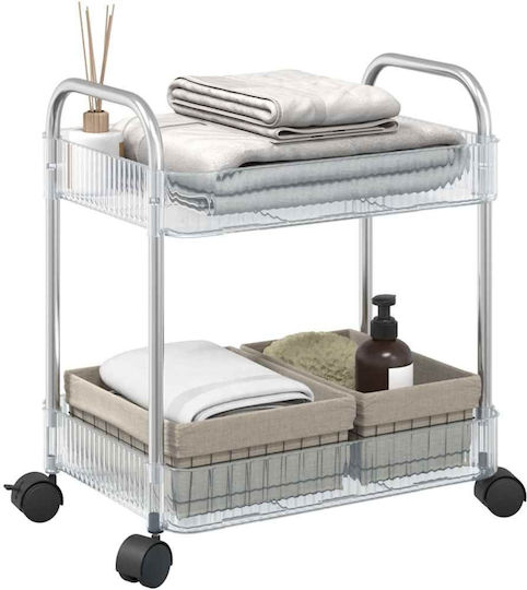 vidaXL Küchenwagen für gewerbliche Küche für Geschirrkörbe H43.5xB37xT28cm