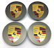 Porsche Wheel Center Caps Gray 76mm 59mm Set of 4