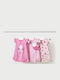 Mayoral Set Babystrampler Kurzärmelig Pink 3Stück