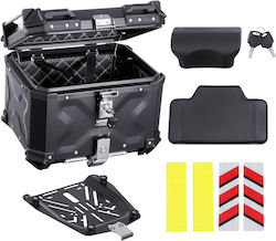 Vevor Motorcycle Aluminum Top Case 45lt Black