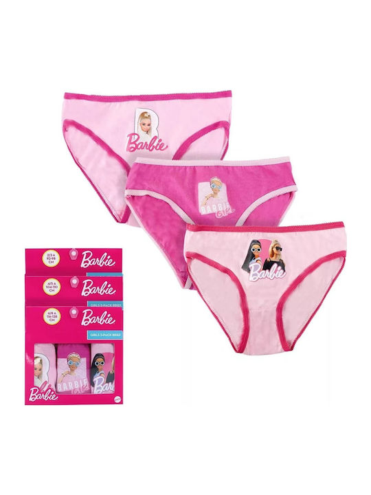 Barbie Σετ Παιδικά Βρακάκια Πολύχρωμο 3τμχ