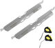 Vevor Spurvermessungswerkzeug Spurvermessungsplatten 2er-Pack Edelstahl Spurvermessungswerkzeugplatten Präzise Spurwinkelmessung Inklusive 2 Messbänder Umrechnungstabelle