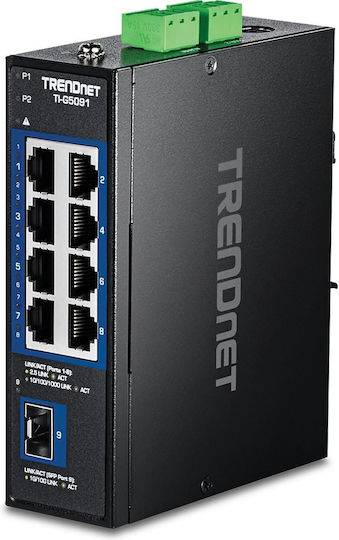 Trendnet TI-G5091 Unmanaged L2 Switch with 8 Gigabit (1Gbps) Ethernet Ports and 1 SFP Port