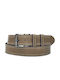 Wide Men's Belt Leather Cigar