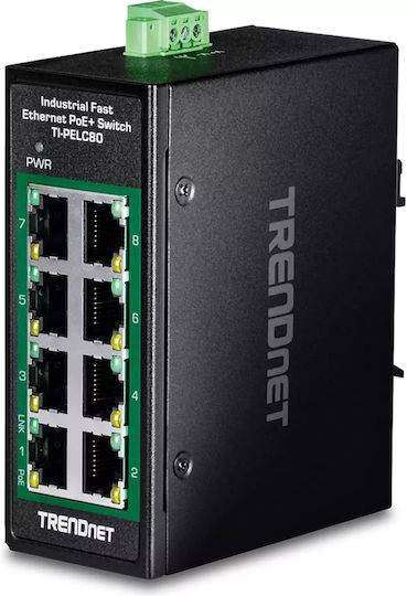 Trendnet TI-PELC80 Unmanaged L2 Switch με 8 Θύρες Ethernet