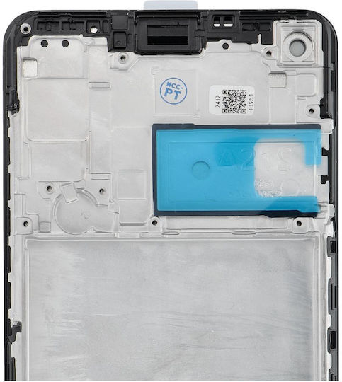 O ecran cu Mecanism Tactil și Cadru pentru Samsung A21s A217 (Negru)