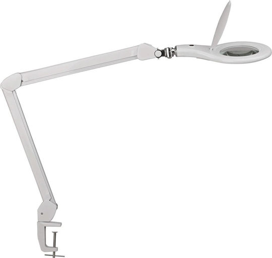 Maul LED Magnifying Lamp Makro Clamp White