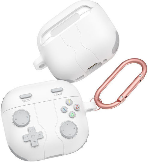 Game Console Калъф в Бял цвят за Apple AirPods 4