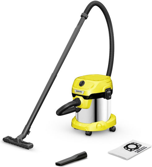 Karcher KWD 2 S V-15/4/18 Aspirator Lichide / Solide 1000W cu Inoxidabil Recipient 15lt
