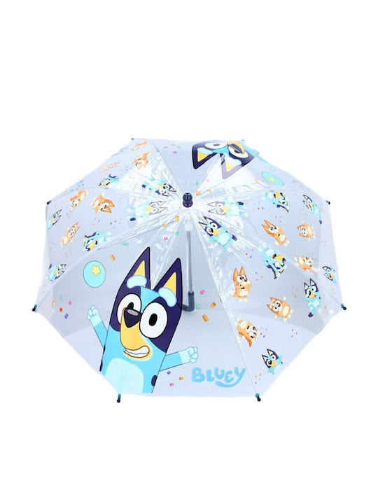 Vadobag Kids Curved Handle Umbrella with Diameter 71.12cm Light Blue