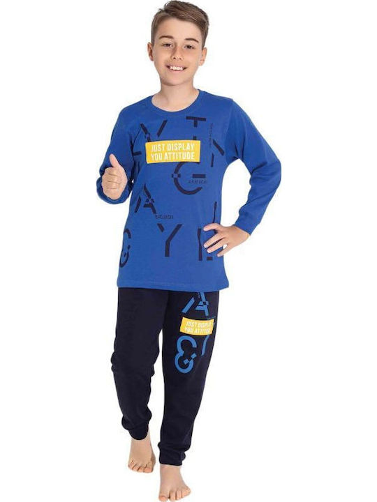 Tarik Kinder Schlafanzug Winterlich Baumwoll Ro...