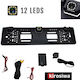 Kirosiwa Car Parking System License Plate Frame with Camera in Black Color