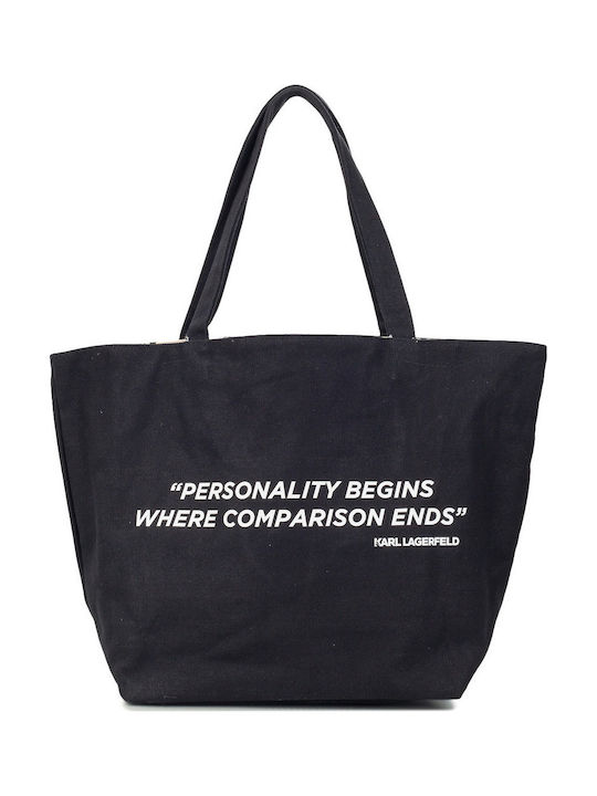 Karl Lagerfeld Fabric Women's Shopper Bag Black