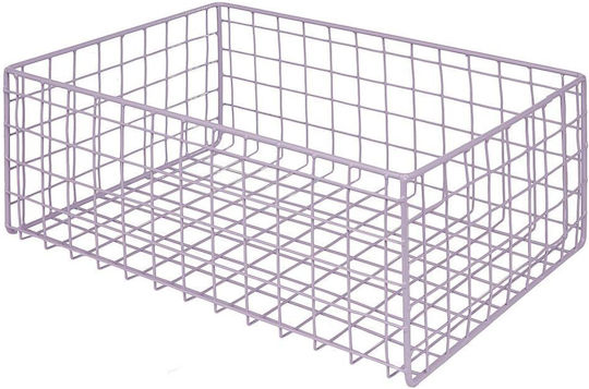 Butlers Dekorativer Korb Metallisch Lila 30x20x12.5cm