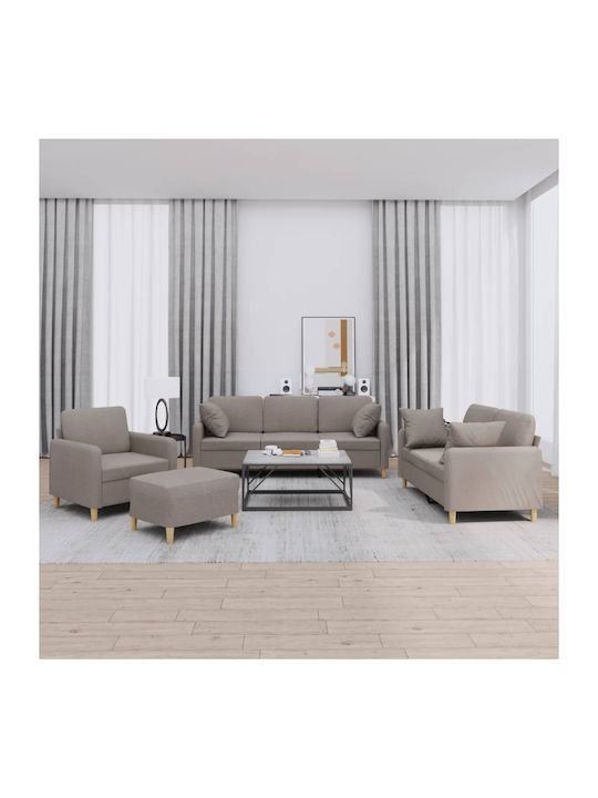 Σετ Σαλονιού 3-Sitzer & 2-Sitzer & Sessel & Hocker
