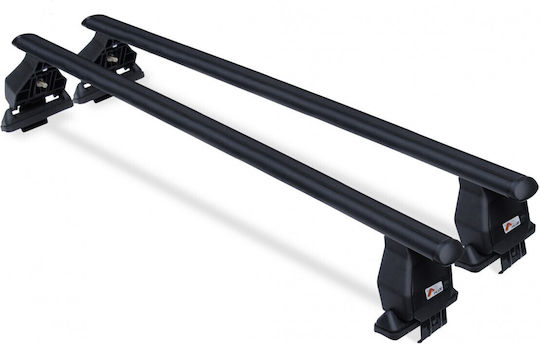 Menabo Bare De Acoperiș Pentru Mașină Oțel 112 Cm Pentru Fiat Stilo 3D 2001-2010 Cu Picioare Pentru Portbagaj De Acoperiș Și Blocare