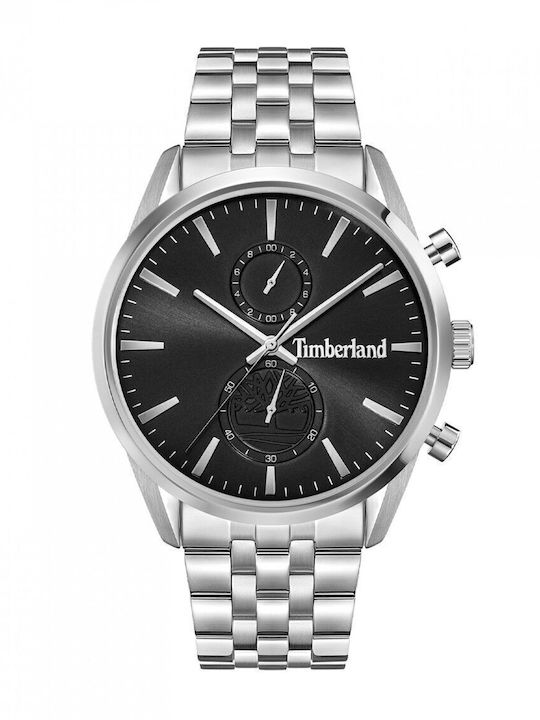 Timberland Men's Watch Chronograph Battery with Silver Metal