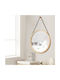 Next Wall Mirror with Beige Wooden Frame Diameter 30cm 1pcs