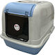 Ferplast Maxi Bella Cabrio Katzenklos Geschlossen mit Filter Hellblau M65.5 x B50 x H50cm