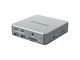 Conceptronic DONN25G 15-in-1 USB-C Docking Station with HDMI/DisplayPort 4K PD Ethernet and Support for 3 Monitors Silver
