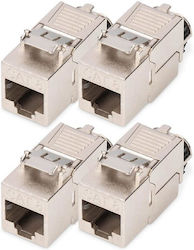 Modul conector rețea Digitus Keystone fără unelte, set de 4 bucăți