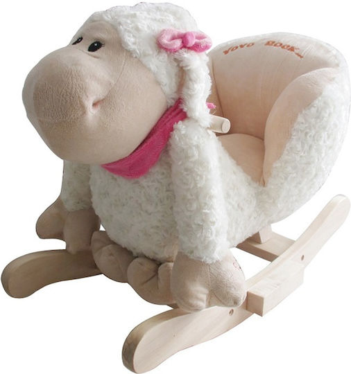 Chipolino Schaukelspielzeug Lamm für 10++ Monate mit Geräuschen für ein Gewicht bis zu 30kg